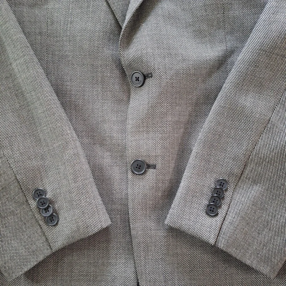 Tommy Hilfiger Blazer Mens Small Gray 100% Wool Two Button Sport Coat Classic